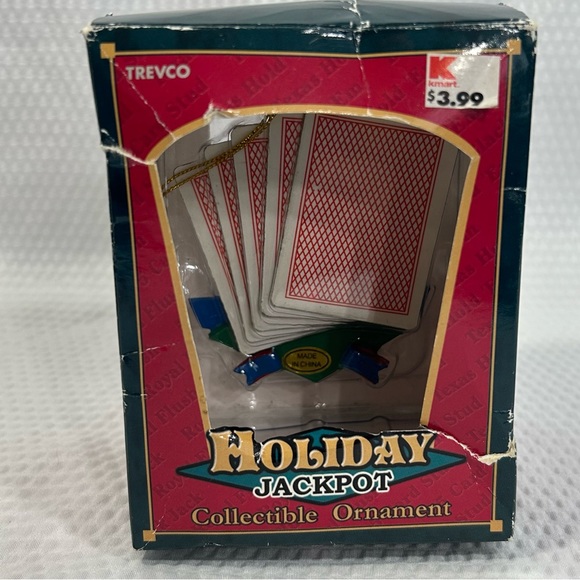 Holiday Jackpot Royal Flush tree ornament - Picture 3 of 7